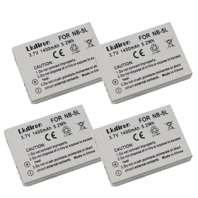 2 stücke NB-5L NB 5L batterie + LCD USB ladegerät für S110 SX200 SX210 SX220 SX230 HS IXUS 850 870 800 860 990 SD: 4battery