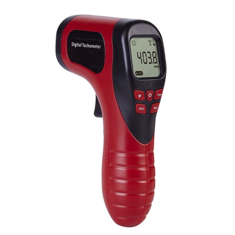 TL-900 Tachometer Digital Tachometer Non-Contact Measuring Range:2.5-99999RPM LCD Motor Wheel Lathe Speed Meter: Brown