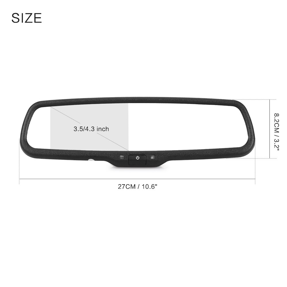 Onever 4.3 "TFT LCD Rear View Car Mirror Car Achteruitkijkspiegel Back Up Spiegel Monitor Screen Ondersteuning Parking Monitor Monitor voor De Meeste Auto
