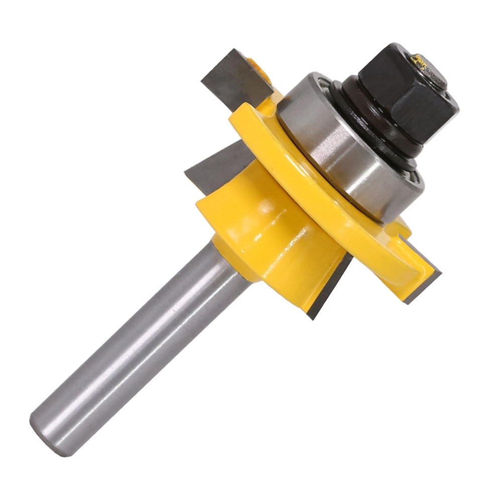 2 PC 8mm Schacht Rail & Stile Router Bit Set-Shaker deur mes Houtbewerking cutter Tenon Cutter voor houtbewerking Gereedschap