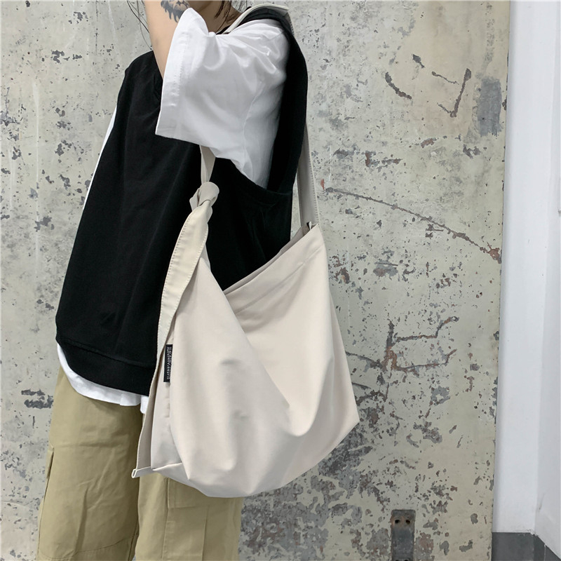 Vrouwen School Messenger Tassen Voor Vrouwen Schouder Dames Handtas Solid Grote Capaciteit Nylon Canvas Schoudertas Vrouwelijke Tassen