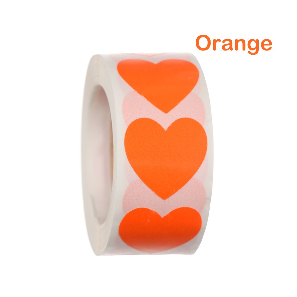 500/700Pcs/Roll Adhesive Thermal Label Sticker Paper Supermarket Price Blank Label Direct Print Waterproof Print Supplies: 500 Pcs orange
