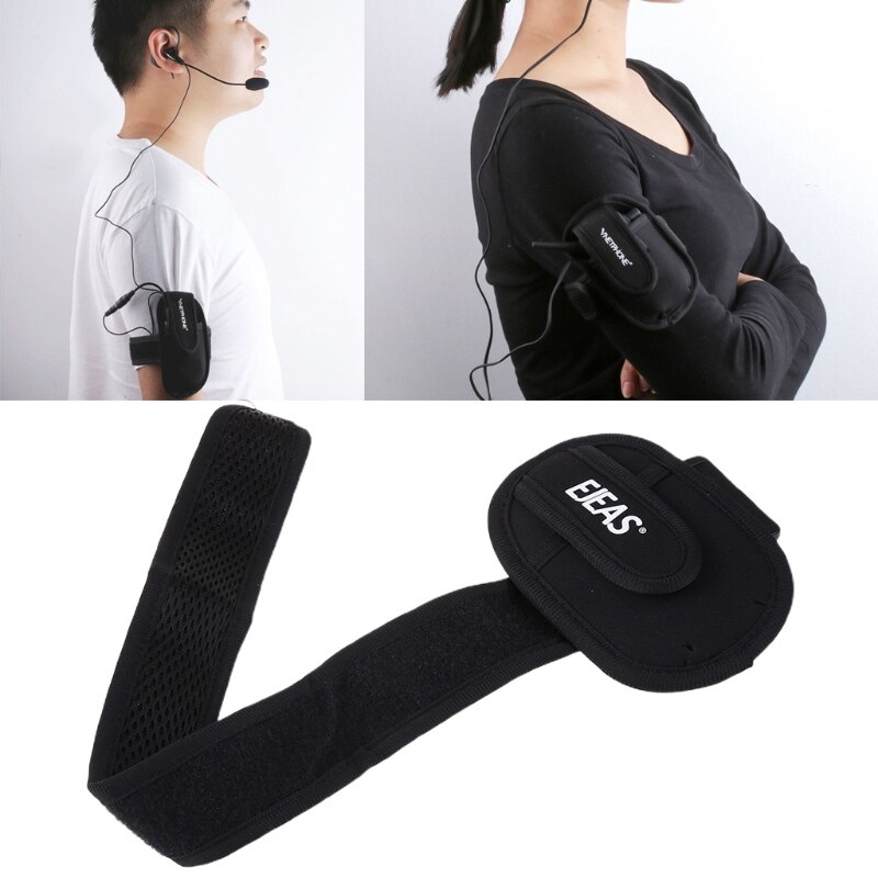 Motorsykkel dommer interphone armbånd bag headset armlet headset rider bærbar veske