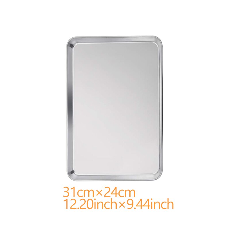 Stainless Steel Baking Sheet Cookie Pan With Cooling Rack Metal Bakery Quarter Sheet Pan Nonstick Jelly Roll Pan For Oven 110: Medium pan