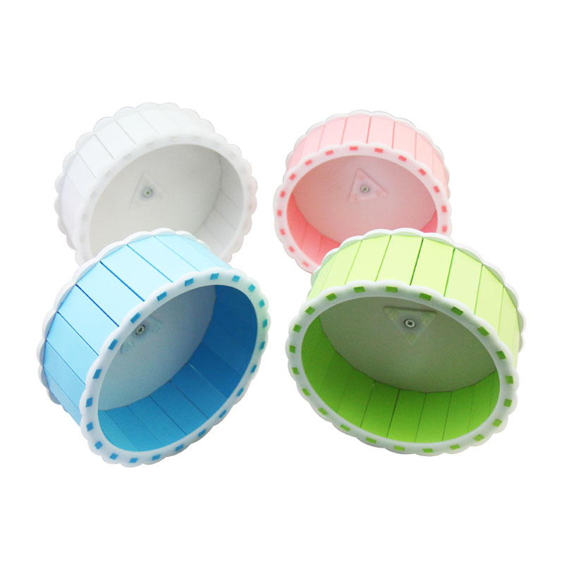 Rueda Para Hámster Andiker | Sin Ruido | Tamaño 14 Cm | Juguete Deportivo Con Patrón Antideslizante | Accesorio Para Jaula