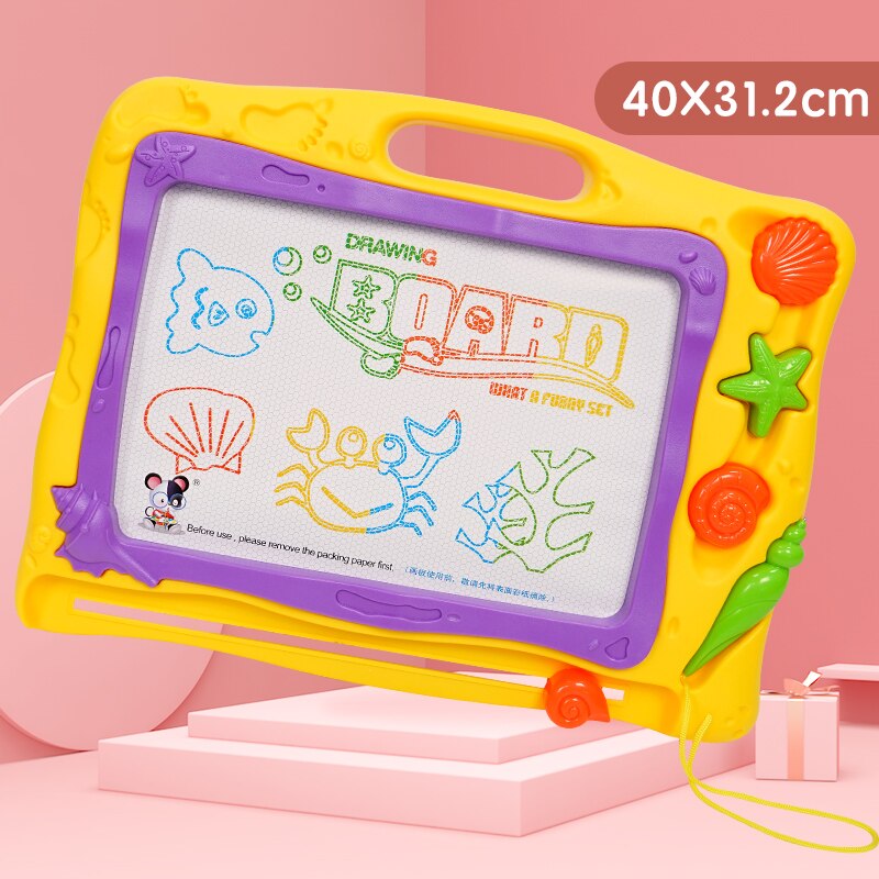Magnetische tekentafel speelgoed voor kinderen kids schilderen 2 jaar oud speelgoed kids schilderen Schetsblok Kleurrijke Baby Waggel