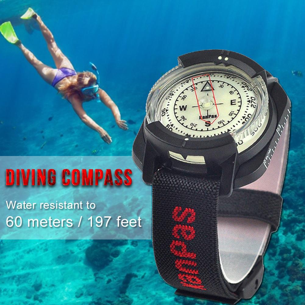 Outdoor Kompas Professionele Duiken Kompas Waterdicht Navigator Digitale Horloge Scuba Kompas Voor Onderwater Zwemmen
