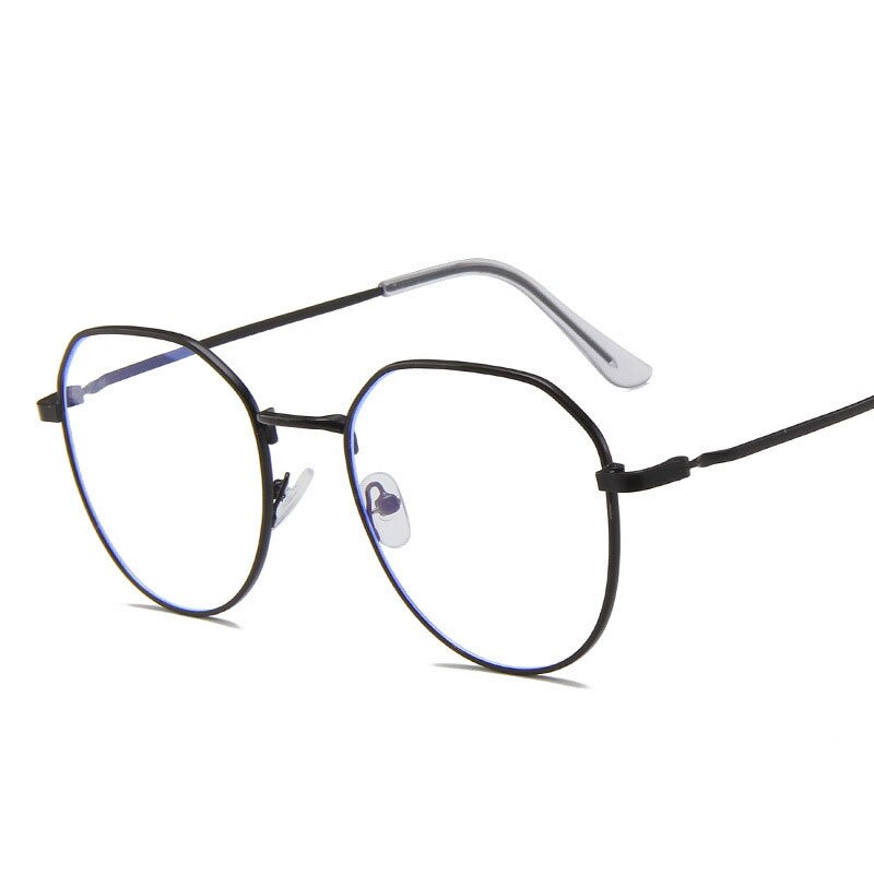 Ahora polygone-monture de lunettes Anti lumière bleue, pour hommes et femmes, monture de lunettes, pour jeux informatiques, monture de lunette optique: black