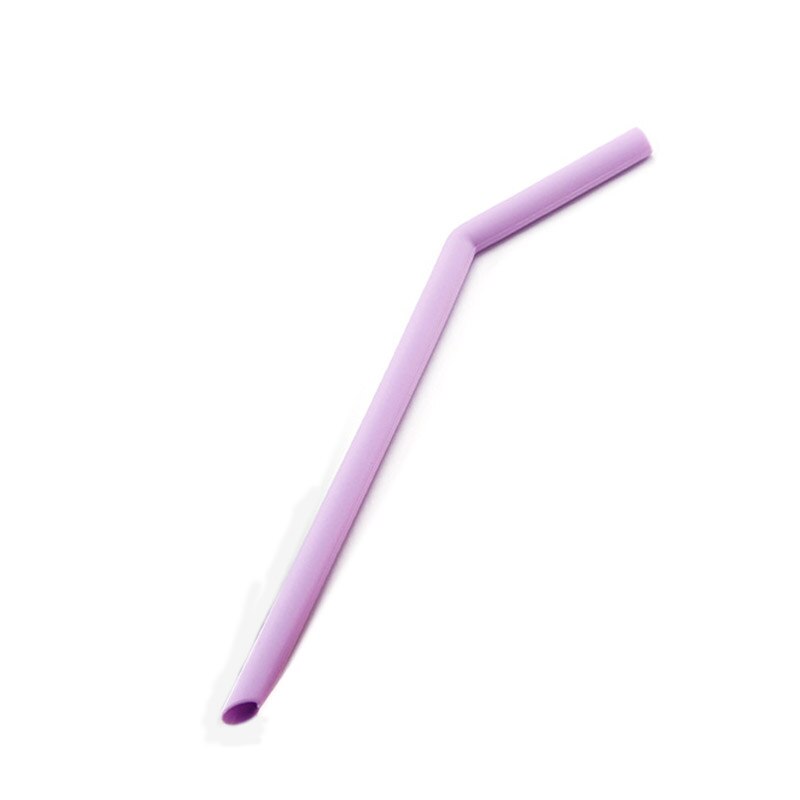 Food grade fold drinker populær resirkulering silikon cocktail godteri farge halm festrekvisita rett 1pc: Buet lilla