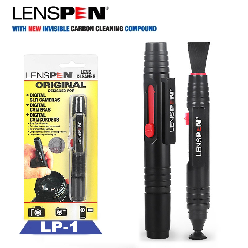 Genuine LENSPEN LP-1 Camera Lens Pen Clean Kit With Air Duster Brush CCD Cleaning Cloth Swab For Canon Camcorder VCR Slr
