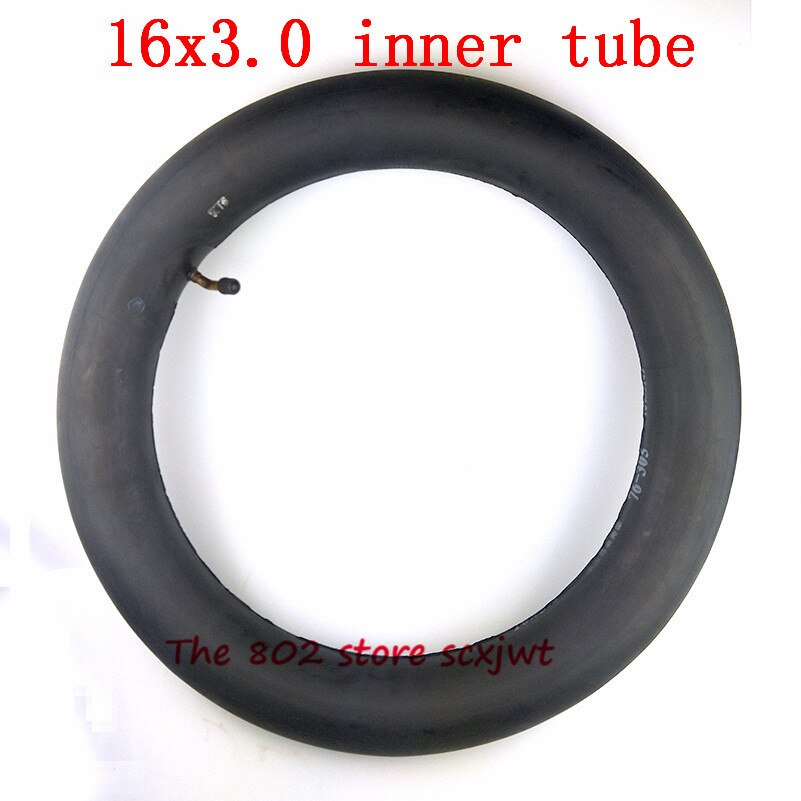 16X3.0 tubo interno Scooter Eléctrico y bicicletas eléctricas, triciclo eléctrico 16*3,00 tubo curvo interno vástago de válvula