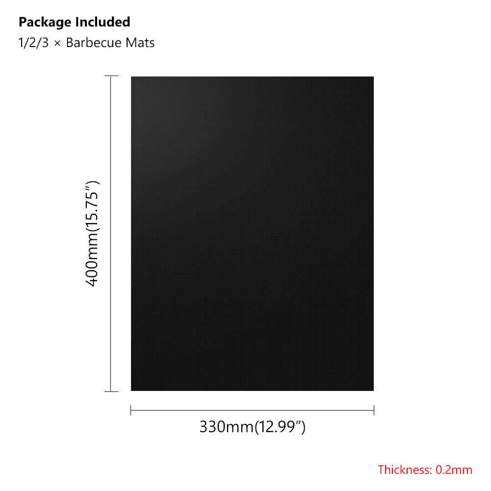 Heat Non-Stick BBQ Mat Resistant Reusable Easy Clean Grill Mat Sheet Baking Sheet Portable Outdoor Picnic Cooking Barbecue Tool