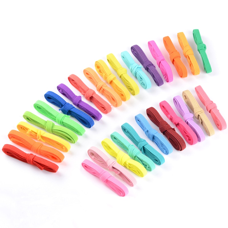 6mm couleur haute élastique rond élastique/rond élastique corde/élastique ligne élastique/accessoires de couture