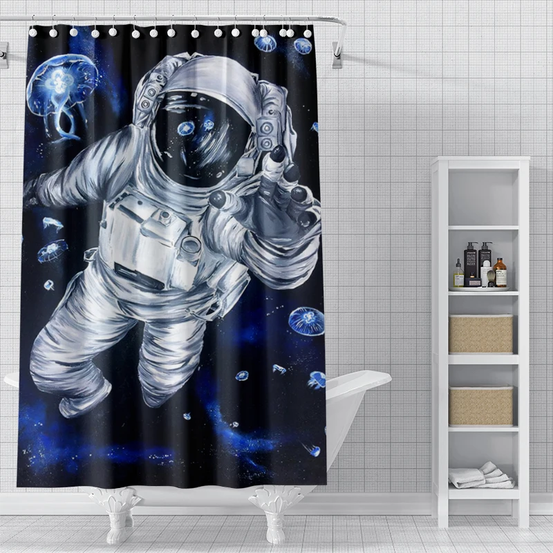 home shower curtains for bathroom waterproof fabric Modern Nordic style bathroom Curtains modern shower curtain 180x200 240x200: 180*210cm / WHITE