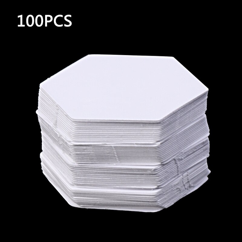 100Pcs Hexagon Sjablonen Voor Patchwork Papier Quilten Naaien Craft Diy Zes Maten: 26mm