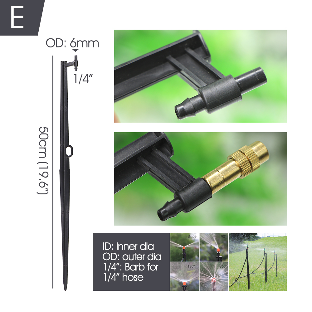 11-50CM Micro Sprinkler Stakes Garden Water Nozzle Spray Support 6.0/7.5mm Joints Greenhouse Yard Irrigation Watering Brackets: WHITE / 3/4''