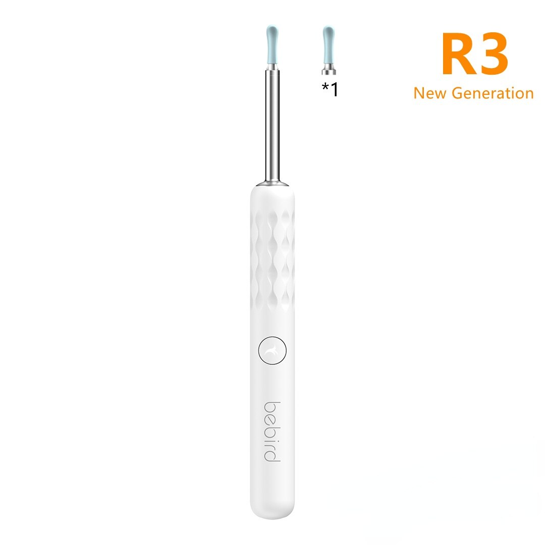 Xiaomi-endoscopio inteligente Bebird R1 R3, Mini cámara de otoscopio para el cuidado de la salud, limpiador de oídos, 300W: R3 white