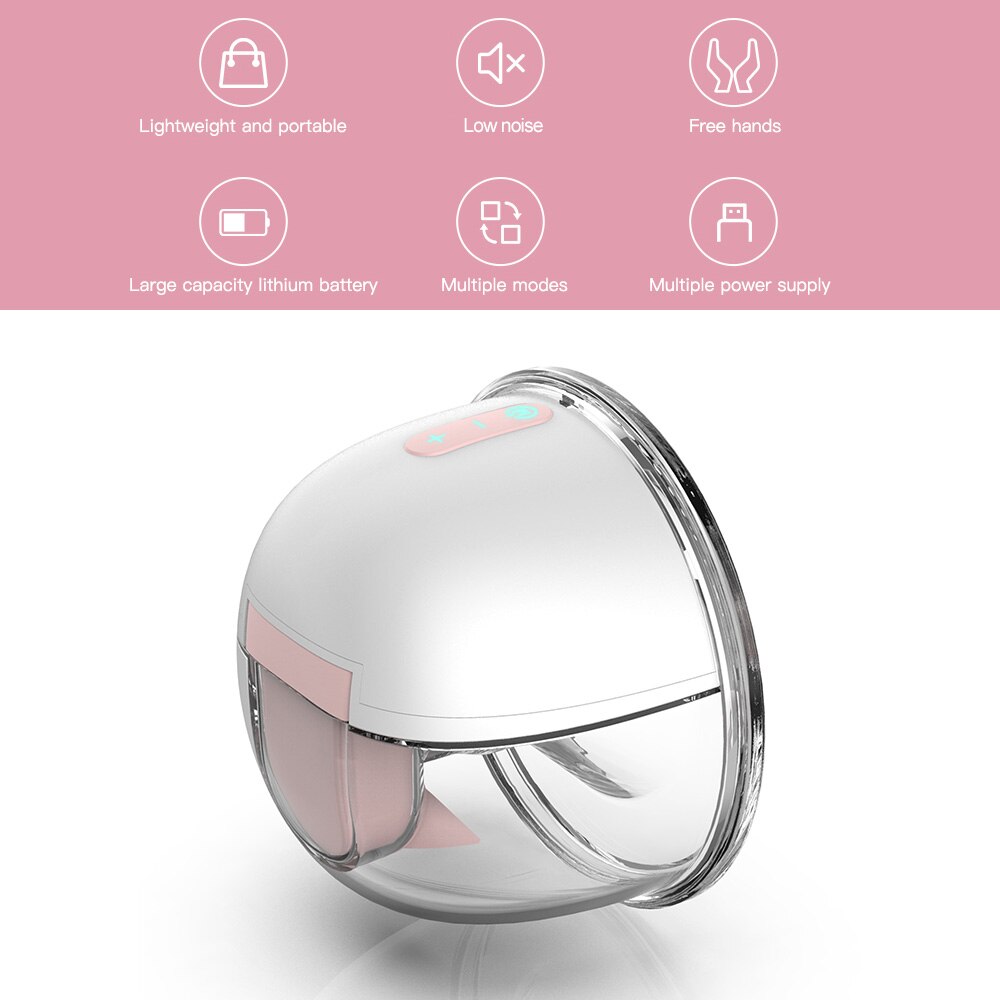 Youha Elektrische Borstkolf YH-7006 Usb Wearable Handen Gratis Stille Onzichtbare Borstkolf 3 Modi 9 Niveaus 24Mm/28Mm Flenzen
