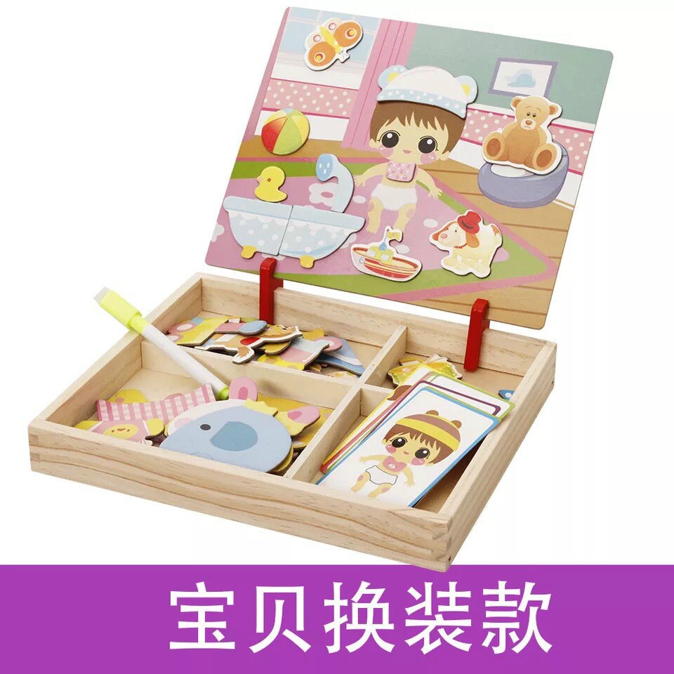 Diversifizierung Cartoon Holz 3D Puzzle Spielzeug für Kinder Pädagogisches Zeichen/Transport/Circu/BuildingToy: WJ-JM-PT-29