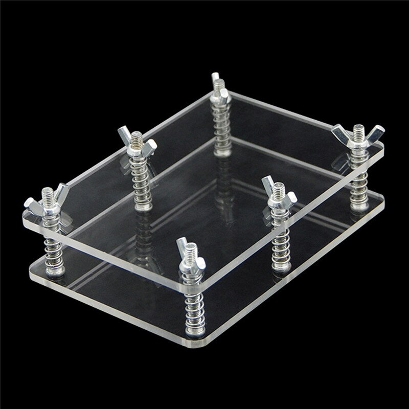 Transparent Deck Poker Protector Pack Box Case Acrylic Playing Cards Clip Holder Magic Tricks Props Accessories