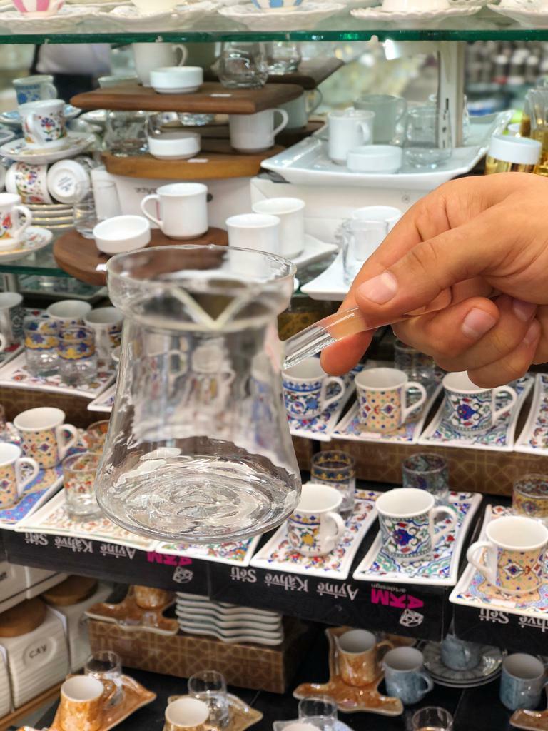 Lasi turkkilainen kahvipannu ibrik jazzva cezve briki healty 4 hengelle 400ml