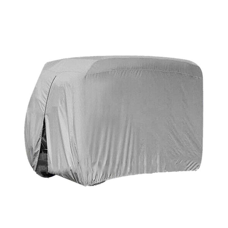 Waterproof Dust Prevention Golf Cart Cover Case for 4 Passenger Golf Carts for Yamaha Club Car EZ-GO Model Silvery