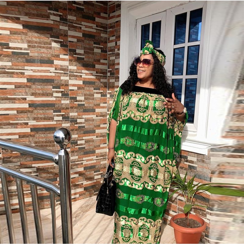 Boden-Länge Afrikanische Kleider Für Frauen Afrika Kleidung Muslimischen Lange Kleid Afrikanische verlieren Kleid Für Dame