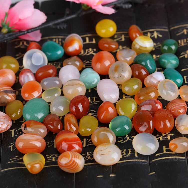 Regen Bloem Steen Aquarium Gekleurde Steentjes Bloempot Decoratie Stenen Tuin Tuinieren Tuin Decoratie