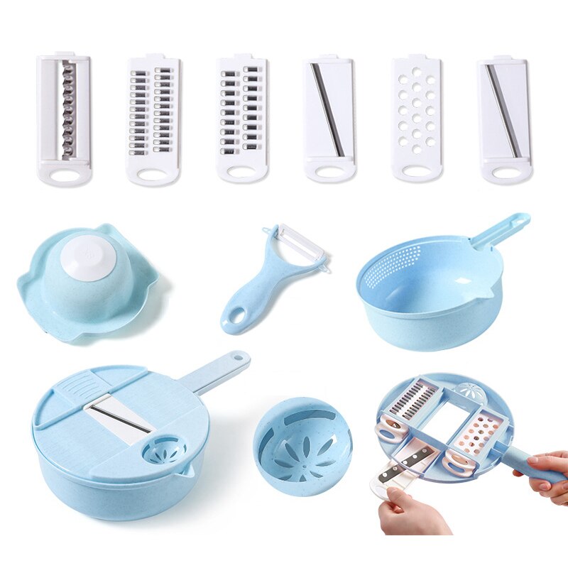 Multifunktionale Gewidmet Taro Kartoffel Karotten Schleifer Manuelle Neue Umwelt Freundliche Küche Haushalt Produkt Schleifer: Blau