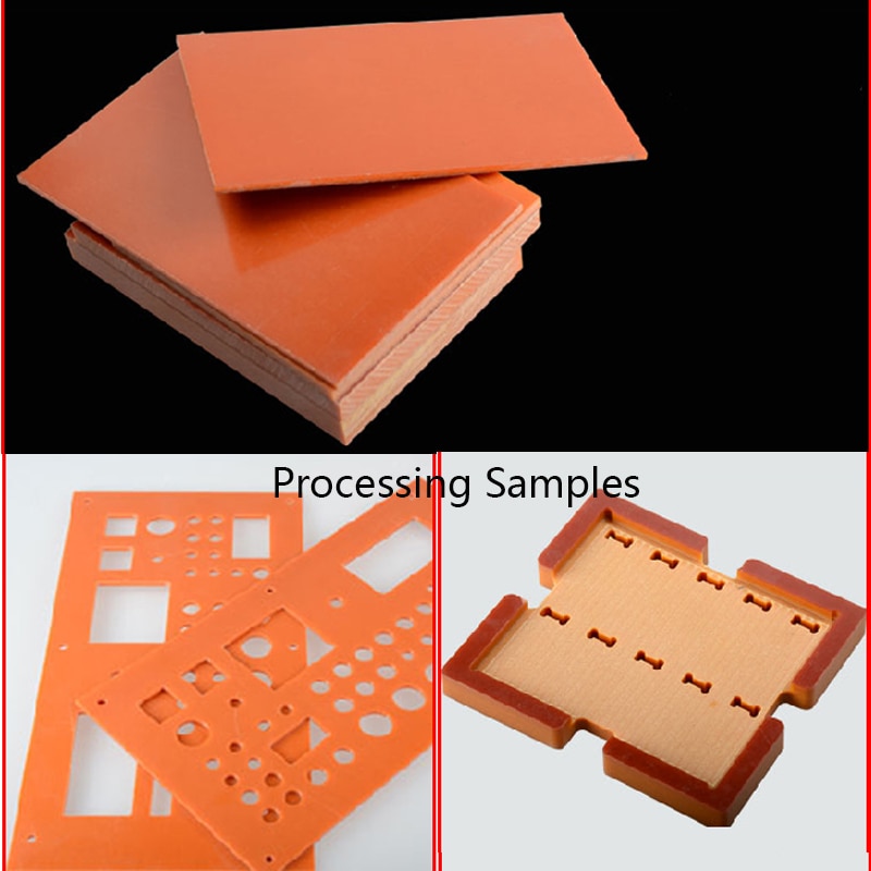 Bakelite Flat Plate Sheet Phenolic Resin Red Black Insulation Board Insulated Panels Electrostatic Prevention 1/2/3/5/6/8/20/mm