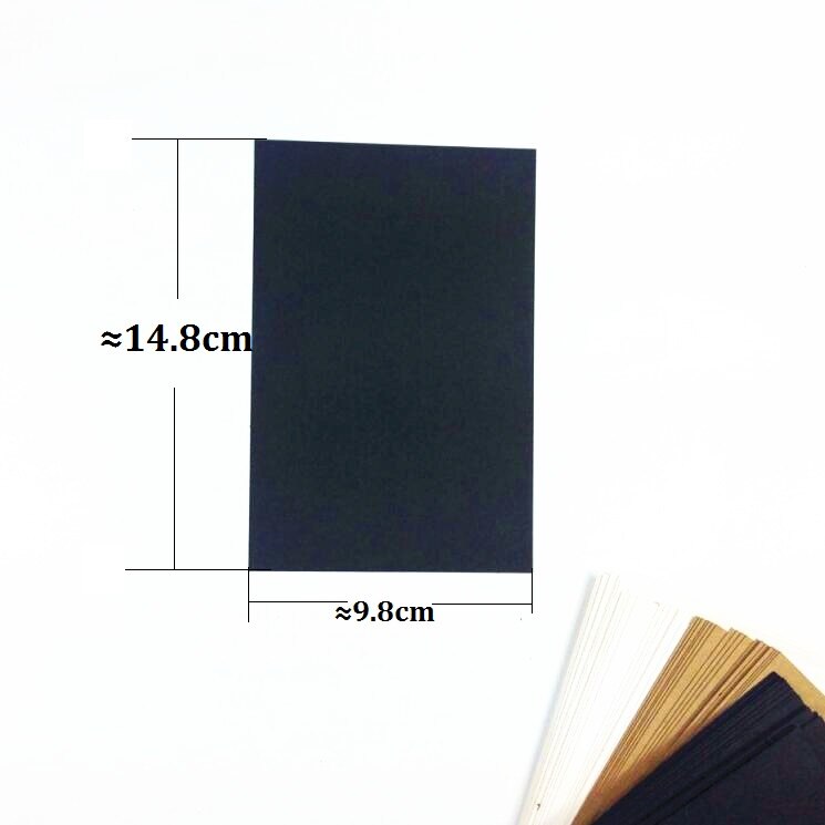 120 Stks/partij Vintage Blanco Kaart Students'diy Multifunctionele Note Bericht Card Ansichtkaarten Woord Kaart Voor Schets