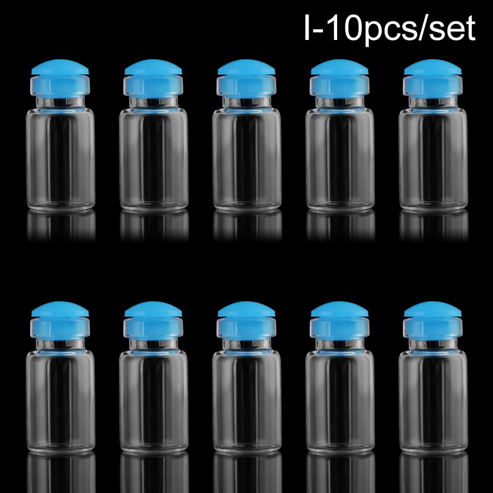 Rainbow Wishing Bottles Home Decor Mini Small Drift Bottle Message Vials Ornaments DIY Containers Glass Jars Decoration: 10pcs-I