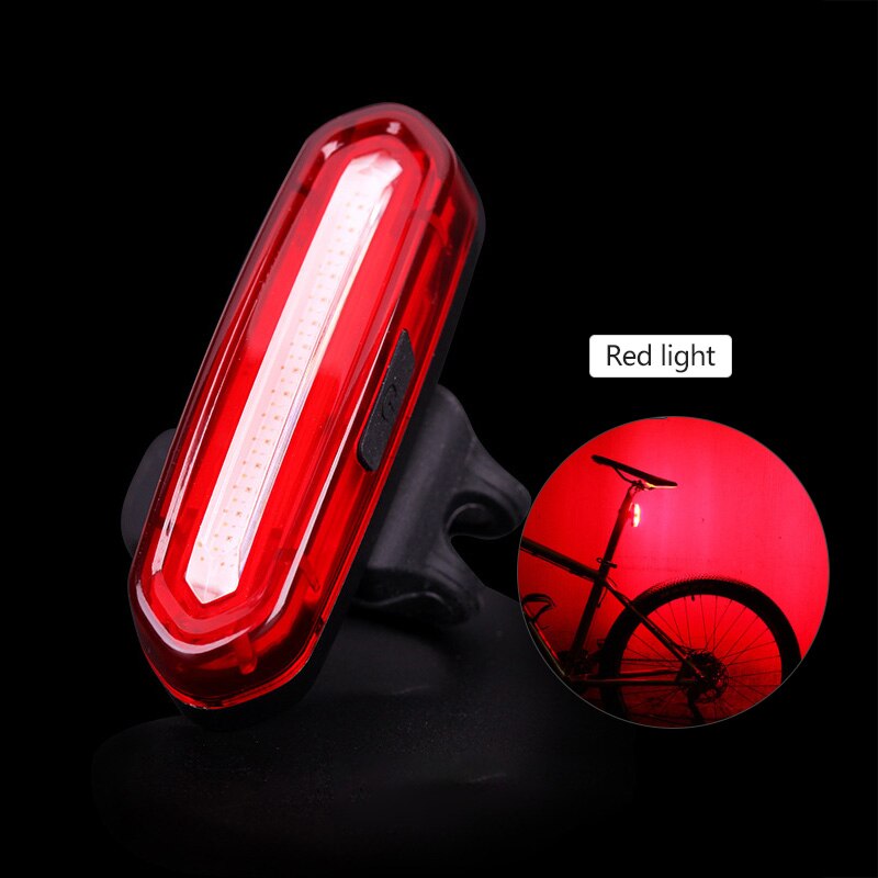 120Lumen Fiets Achterlicht Usb Oplaadbare Fietsen Led Achterlicht Waterdichte Mtb Racefiets Achterlicht Knippert Voor Fiets: Red LIght