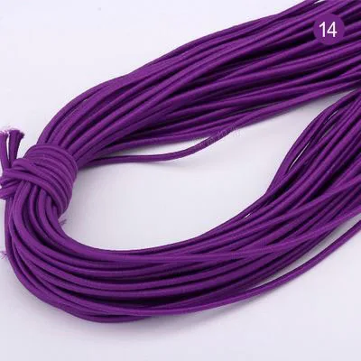 2Mm Kleurrijke Hoge Ronde Elastische Band Ronde Elastische Touw Rubber Band Elastische Lijn Diy Naaien Accessoires 5meter: Black Nickel / 1.5m