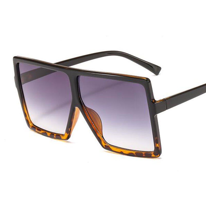 heißer Große Flache oben Platz Sonnenbrille Damen Kunststoff Rahmen Blau Schattierungen Luxus Sonnenbrille Für Frauen Männer Getönt objektiv