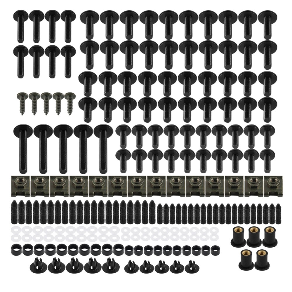 Parafusos de carenagem completa m5 m6, parafuso para suzuki sv650 sv1000 v-strom 650 1000 baneditor 400 600 gsf400 gsf1200 gs500