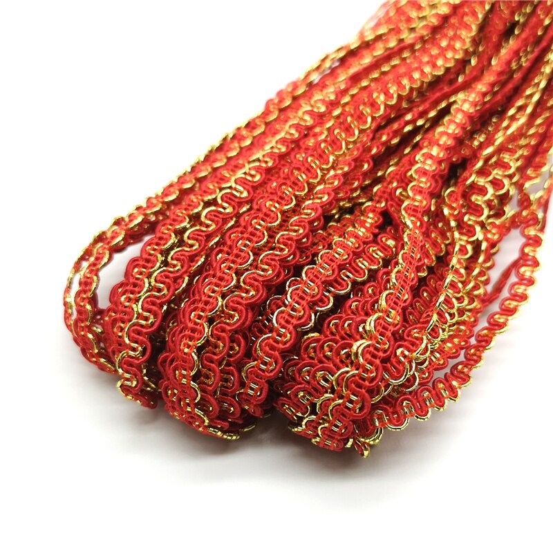 Cinta de encaje ondulado de línea dorada y plateada, 5 yardas, 6mm, vestido de actuación en escenario, disfraz, adornos hechos a mano, accesorios para de boda # Ro: Plata antigua