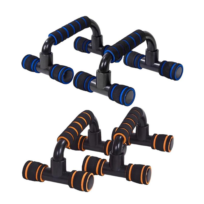 Plast h-formad sport push-up fäste arm muskel power trainer utrustning