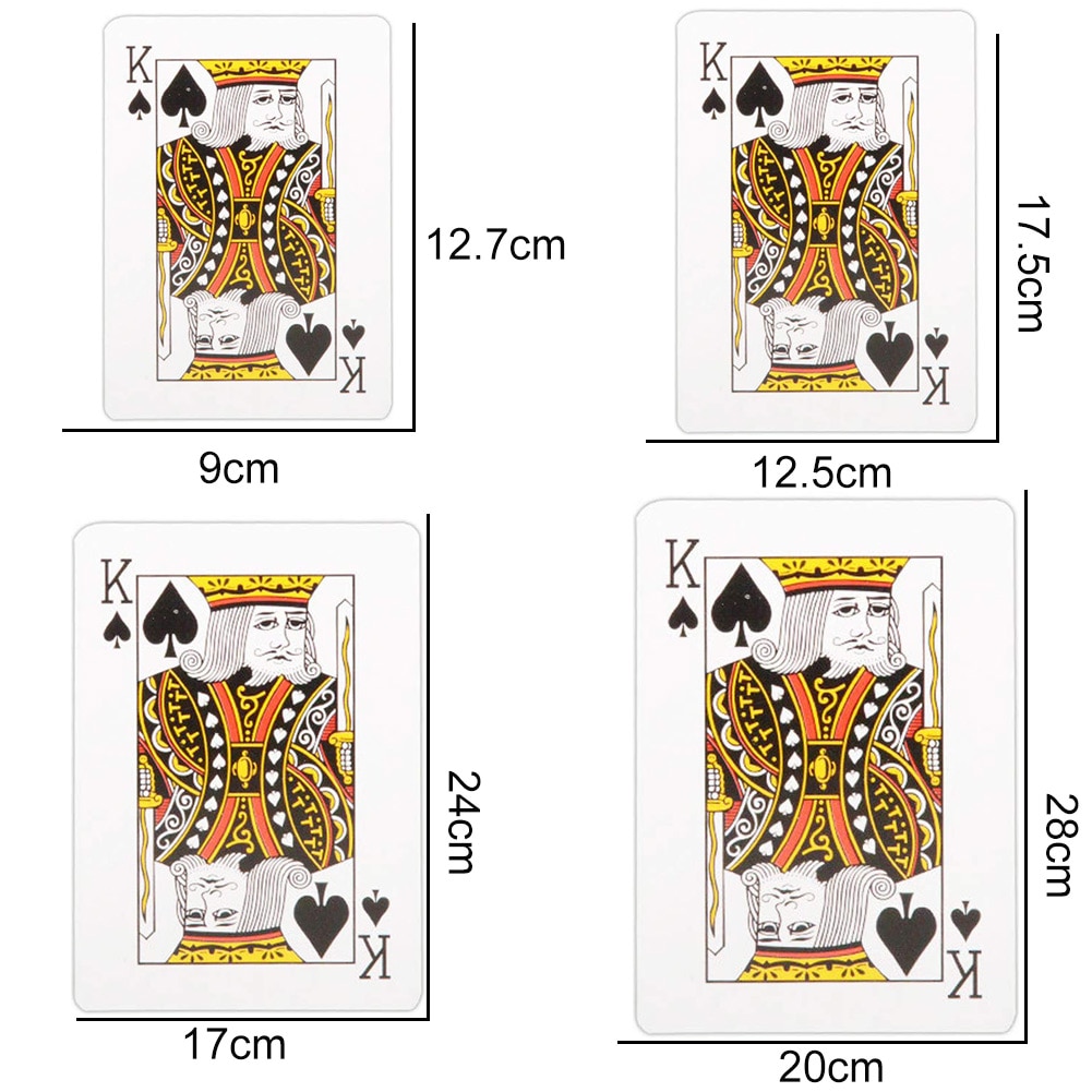 2/4/6/9 gange ekstra store overdimensionerede spillekort poker sjove brætspil rekvisitter spillekort poker sjove brætspil rekvisitter playin