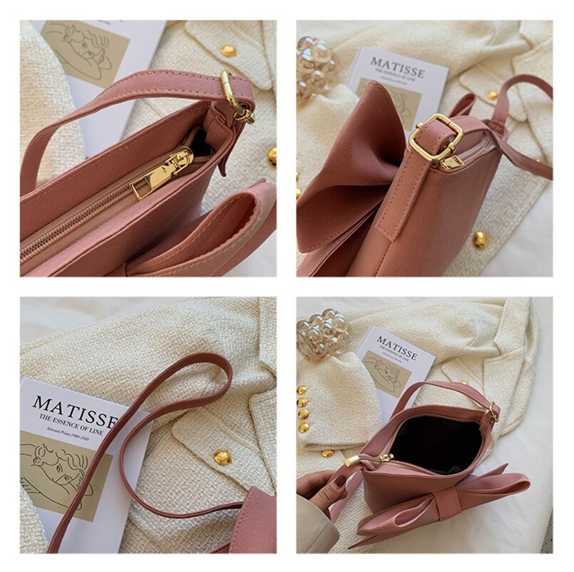 Frauen Bogen Tasche retro Schulter Tasche Achselhöhle Tasche Bote Kleine Tasche Für Mädchen Party Einkaufstasche сумка женская 2022 тренд