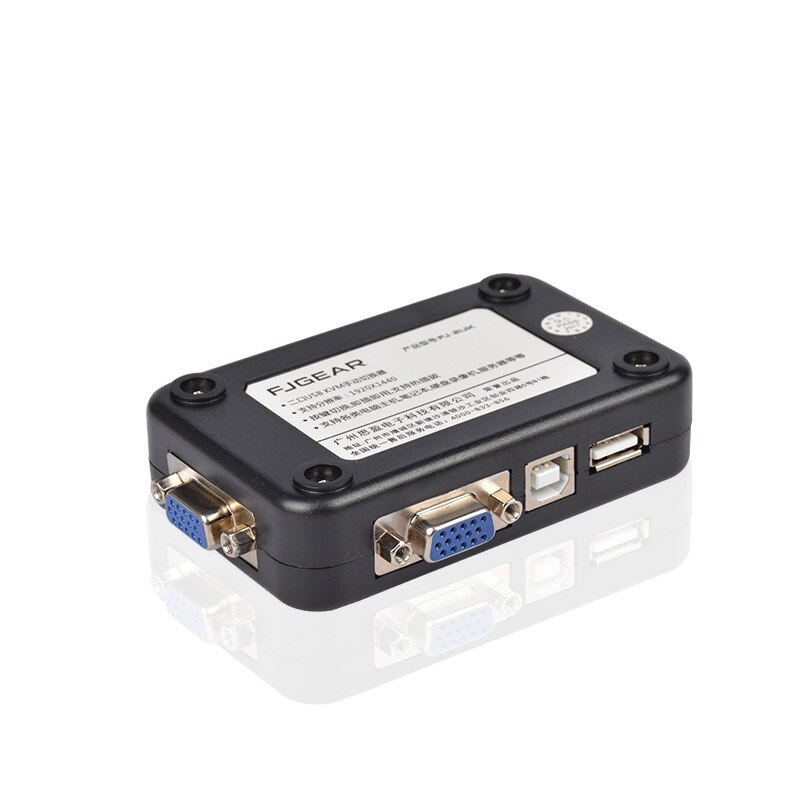 2 Port USB KVM Box Switch Keyboard Mouse To Switch Selector Adapter 1920 X 1440 Connects Printer Keyboard Mouse Monitor