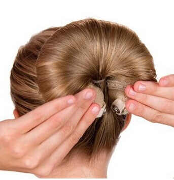 2 stuks magic buns roll snap wrap haarroller krultang stylingtools dames accessoires