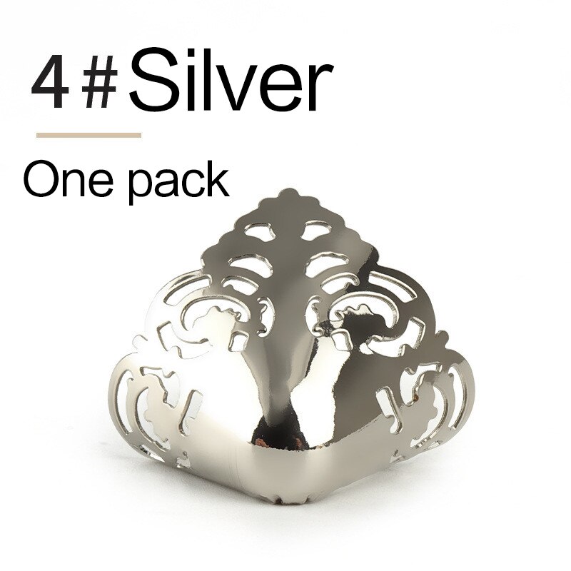 1Pair Shoes Toe Protection DIY Toe-Head Metal Material Shoes Clips for Decorations High Heels Shoe Broken Repair Accessories: NO.4 Silver