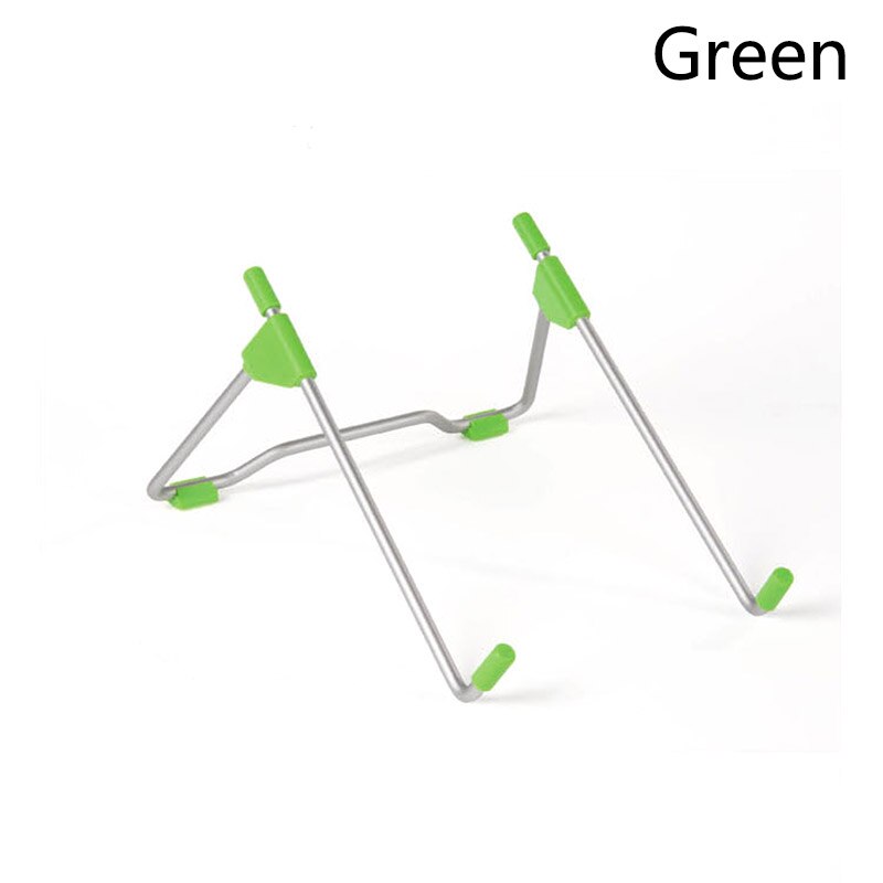 Foldable Adjustable Laptop Stand Office Desk Notebook Tablet Bracket Heat Reduction Holder Mount Aluminum Alloy Cooling Support: green