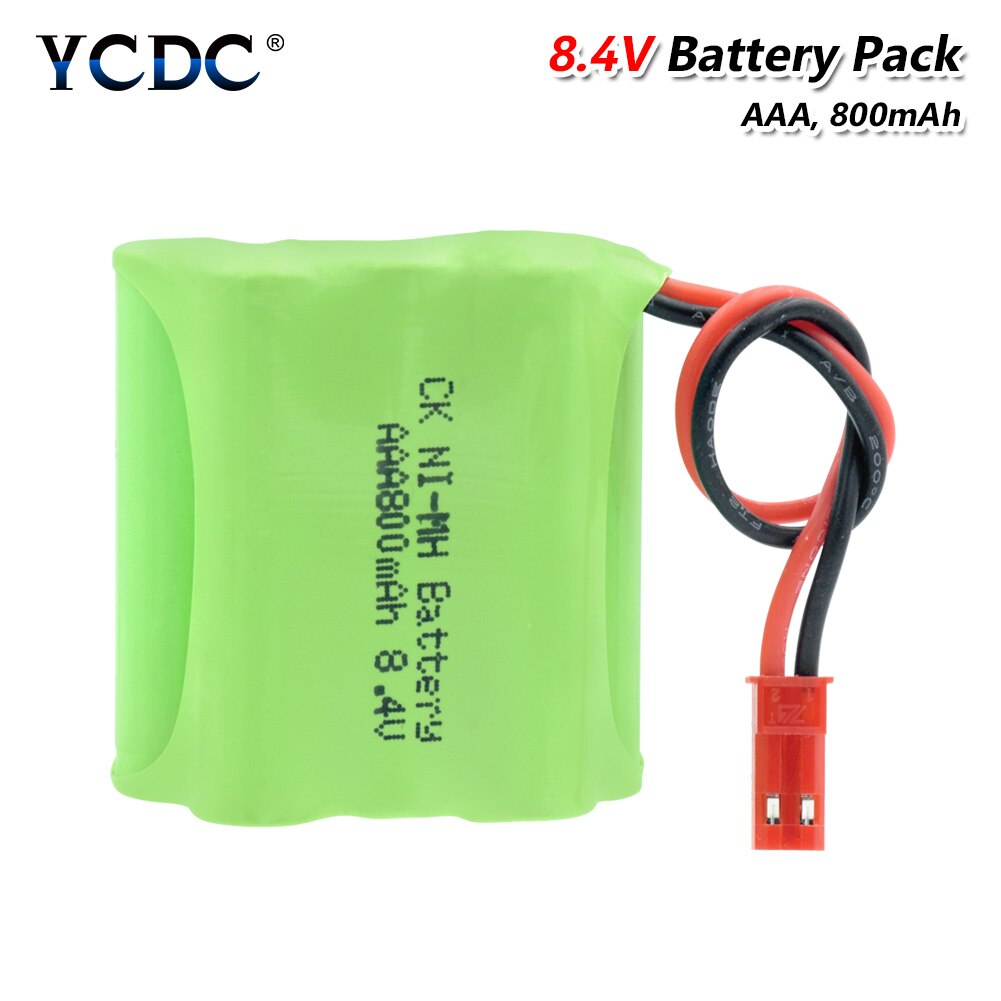 8.4V 800Mah 7 * Aaa Oplaadbare Ni-Mh Nimh Batterij Pack Met JST-2P Connector 800Mah Oplaadbare Ni-Mh Aaa 8.4V Batterij Packs