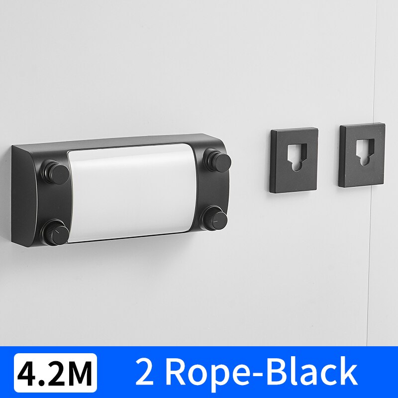 Retractable Clothesline Hanger Indoor Outdoor Drying Rack ABS Plastic Clothesline Rack Balcony Laundry Dryer Double Wire Rope