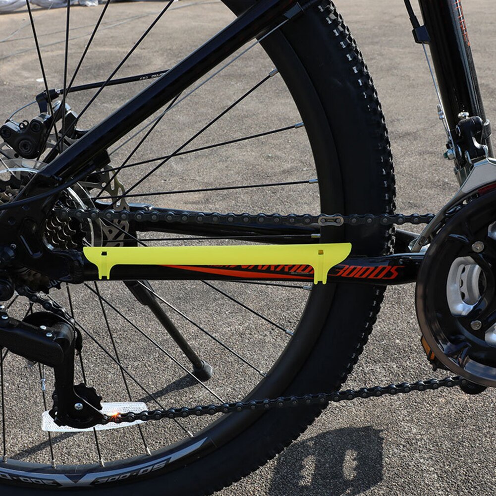 Bicicleta de vaina Protector de la cubierta de goma gruesa MTB Carretera de montaña bicicleta plegable marco cadena estancia guardia ciclismo Accesorios