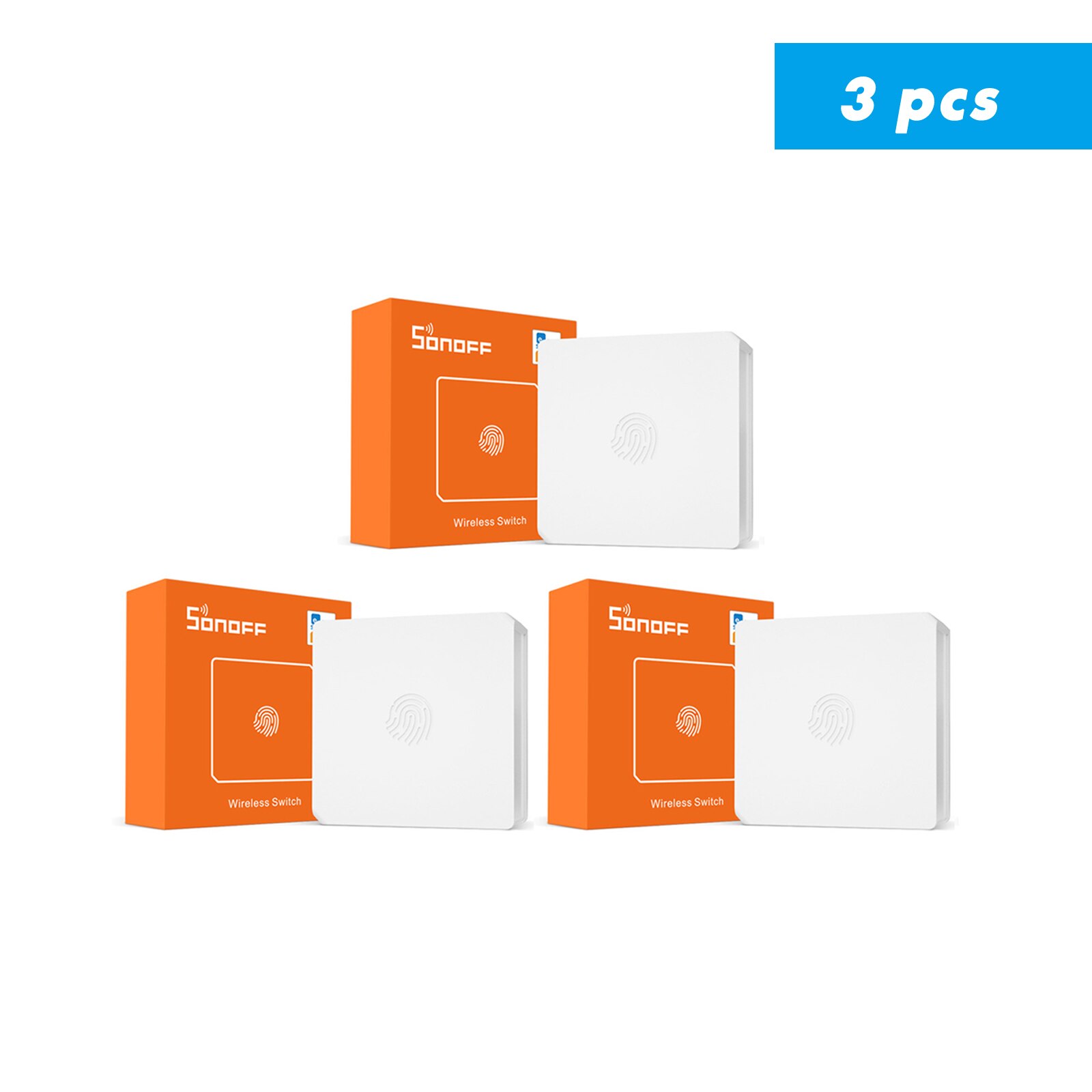 SONOFF SNZB 01 Zigbee Wireless Switch Work with Sonoff Zigbee Bridge Hub ZBbridge, eWeLink App, Zigbee Smart Home Security Kit: SNZB01 X 3pcs