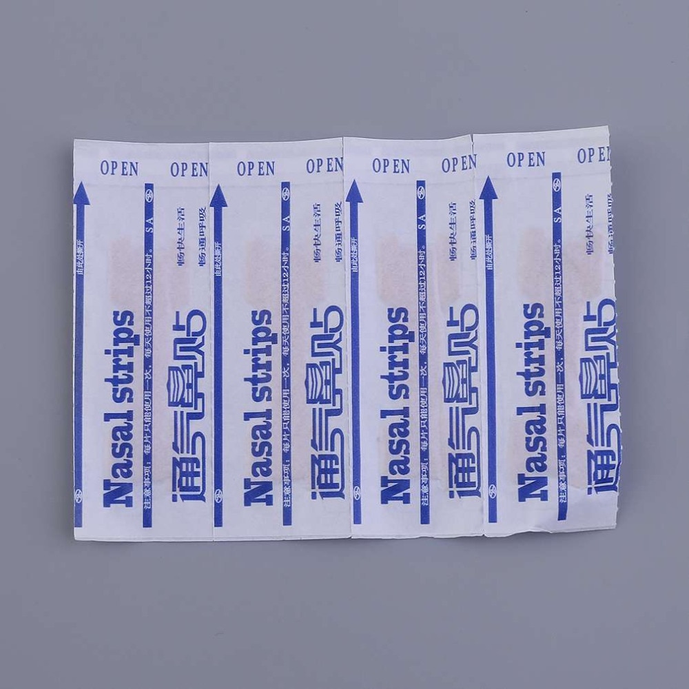 50pcs/set Great Breathing Nasal Strips Right Way to Stop Snoring Anti Snoring Strips Easier Breathe Sleeping Human Health Care