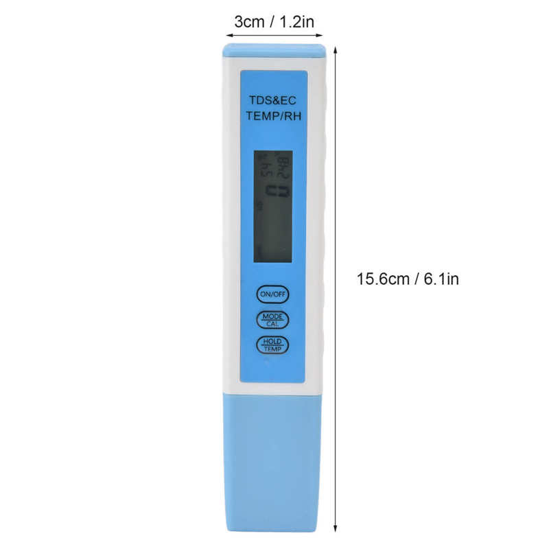 Water Test Pen with Backlight 4 In1 Water Tester 4 In1 for Fish Tank for Farmland irrigation for Laboratory